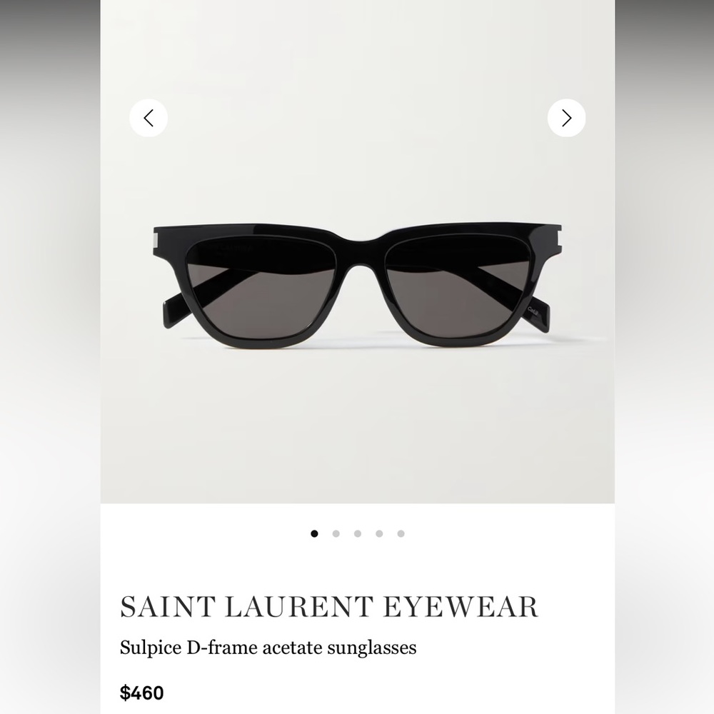 SAINT LAURENT EYEWEAR
Sulpice D-frame acetate sunglasses